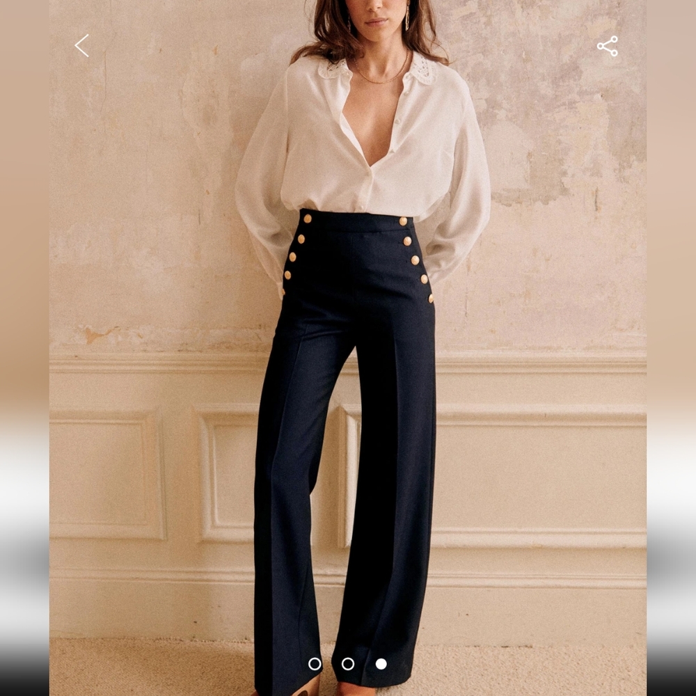 new with tags Sezane Marino trousers